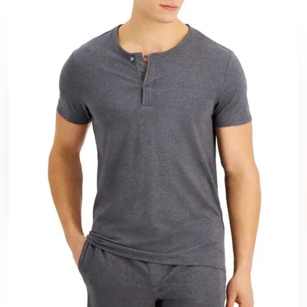 Alfani Alfatech Stretch Short Sleeve T-Shirt Size XXL  -Charcoal Heather-
